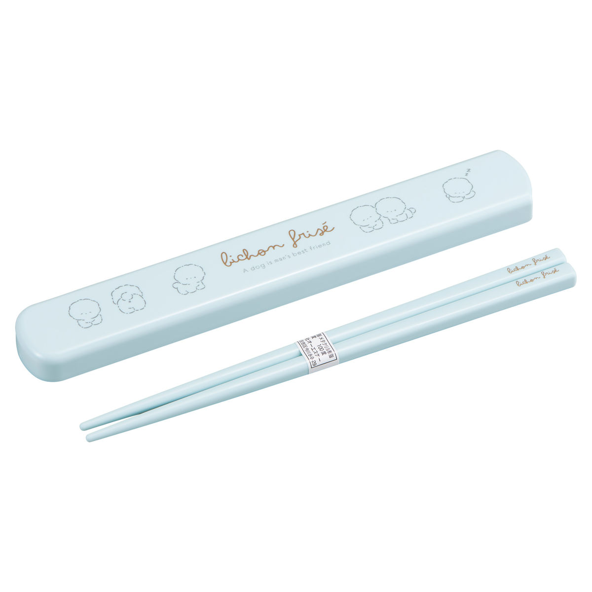 箸箱セット もふりーぬ 引フタ箸箱セット 19.5cm ( 箸 食洗機対応 抗菌 お箸 箸箱 子供 日本製 19.5センチ カトラリー 食洗機OK お弁当用 給食 お弁当 弁当 幼稚園 保育園 キッズ )