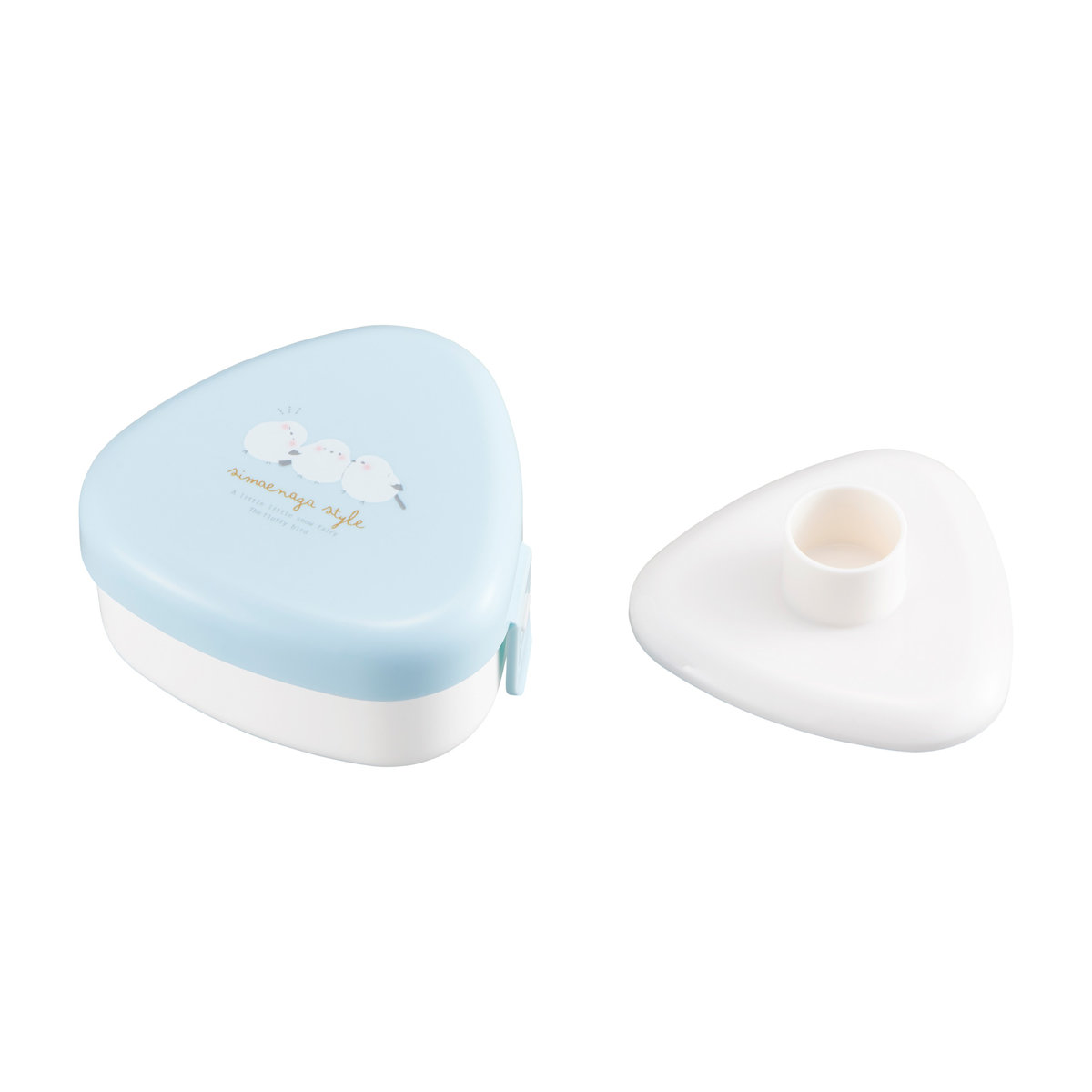 シマエナガ おにぎりケース ( レンジ対応 おむすびケース お弁当箱 弁当箱 三角 日本製 女子 男子 レンジOK おにぎり おにぎり弁当箱 おにぎり弁当 女性 )