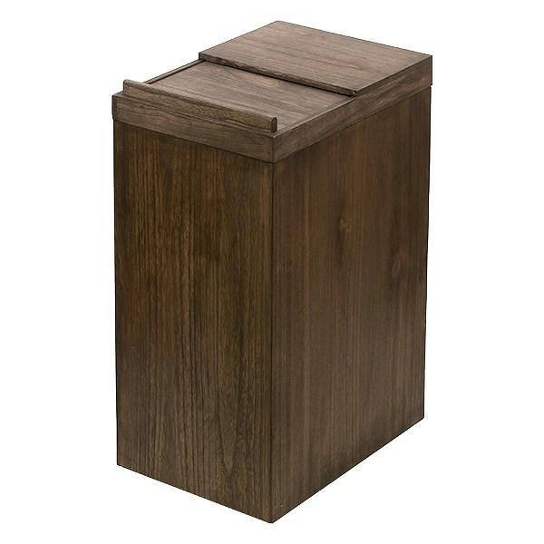dショッピング |ゴミ箱 45L 木製 スライドダストボックス 天然木 ふた
