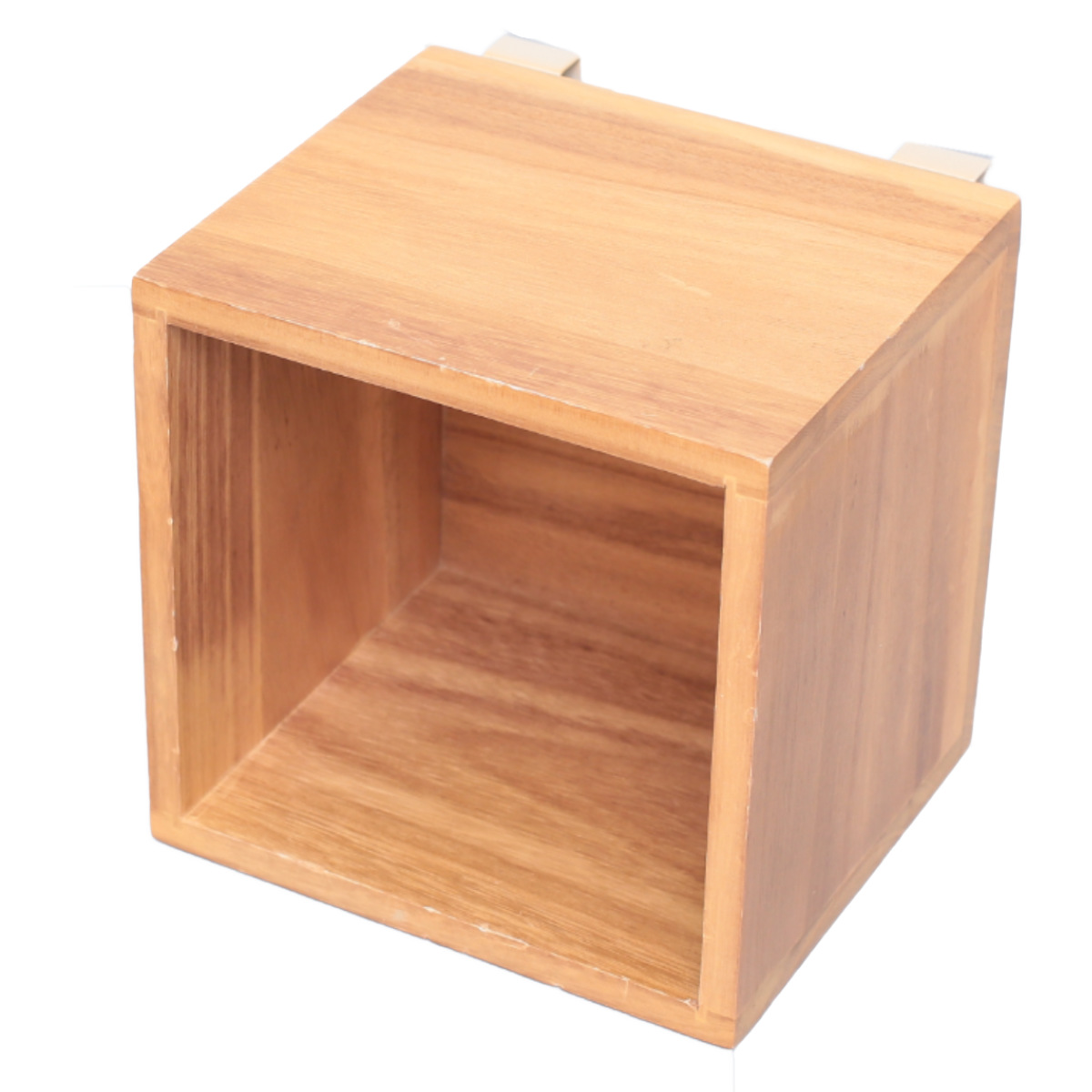 箱 1マス すのこに掛けられる家具 オプション パーツ 飾り棚 ボックス ( 部品 BOX 飾り台 すのこに掛けられる 棚 ディスプレイ インテリア 小物置き 木目調 おしゃれ カスタマイズ ) 【ナチュラル】 ナチュラル