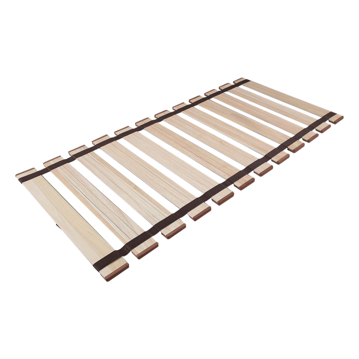 すのこベッド ロール式 シングル 薄型軽量 天然木 ( スノコ すのこ マット 折りたたみ 桐 布団 ふとん 下 布団干し 簡単 湿気 カビ 対策 薄い 軽い 完成品 )