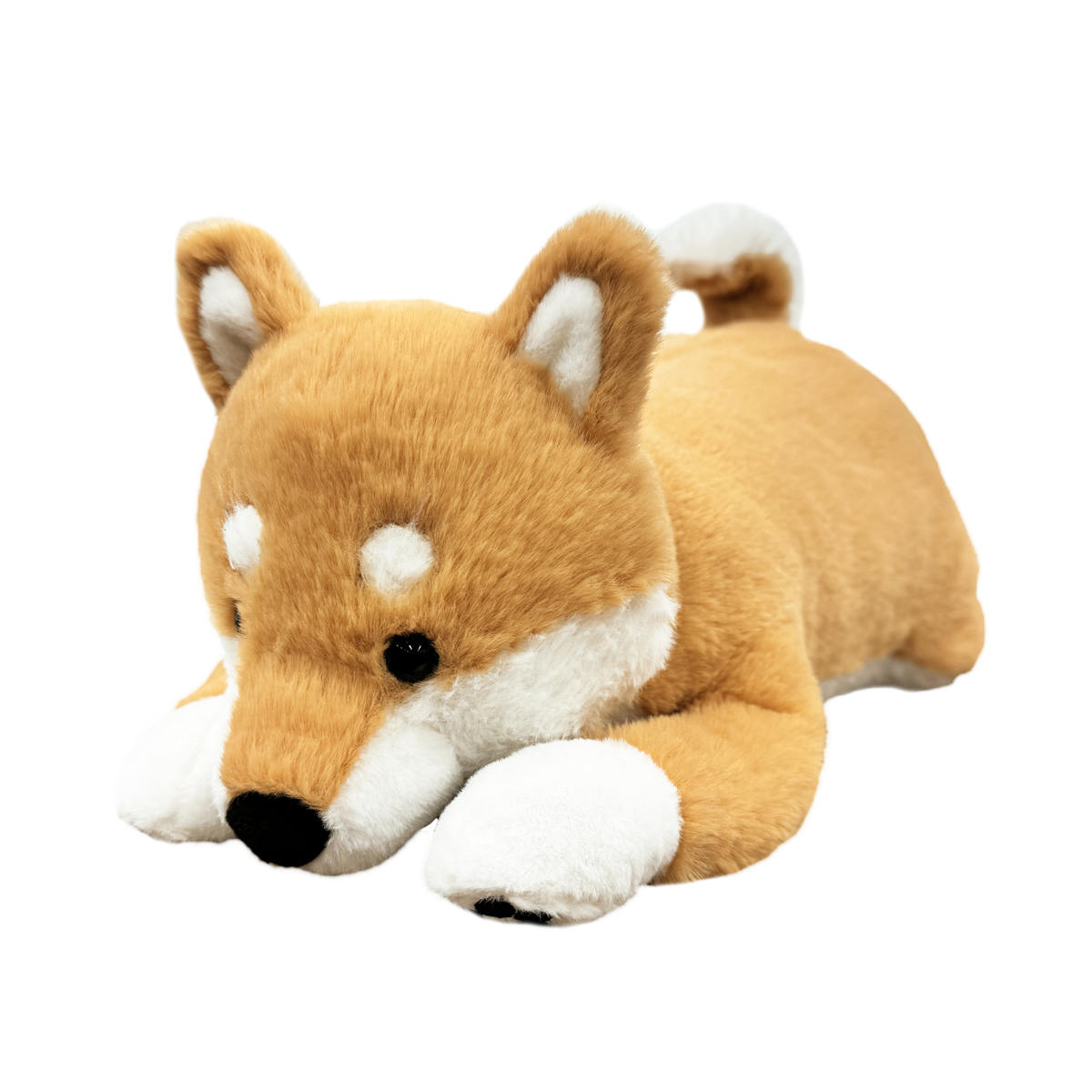 ぬいぐるみ おもぬい アニマル ( 大きい ふわふわ ノート付き クッション 抱き枕 ぬいぐるみクッション アヒル パンダ シバイヌ リアル 温もり ギフト かわいい 癒しグッズ グッズ プレゼント 人気 雑貨 インテリア ) 【シバイヌ】 シバイヌ