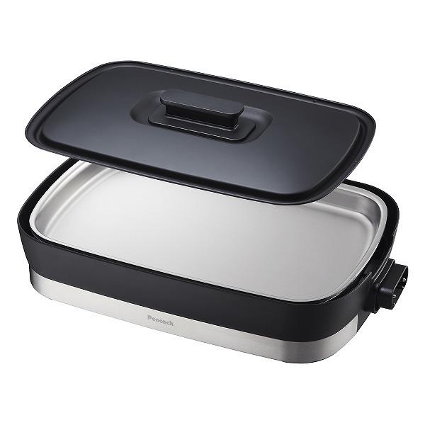 ホットプレート ステンレスホットプレート Mr.Steak House ミスターステーキハウス ステンレス ターナー付 焼肉 ( 1000W 平面プレート 焼肉プレート 電磁調理器 調理家電 本格調理 キッチン家電 フタつき ヘラ付き 蓋 保温 )