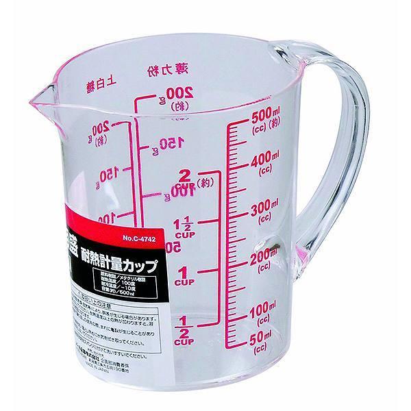 計量カップ 500ml ENJOY KITCHEN 大きい目盛 （ メジャーカップ 計量コップ 計量器具 0.5L 計量 計る メジャーコップ  キッチンツール キッチン用品 下ごしらえ お菓子作り 製菓道具 ）