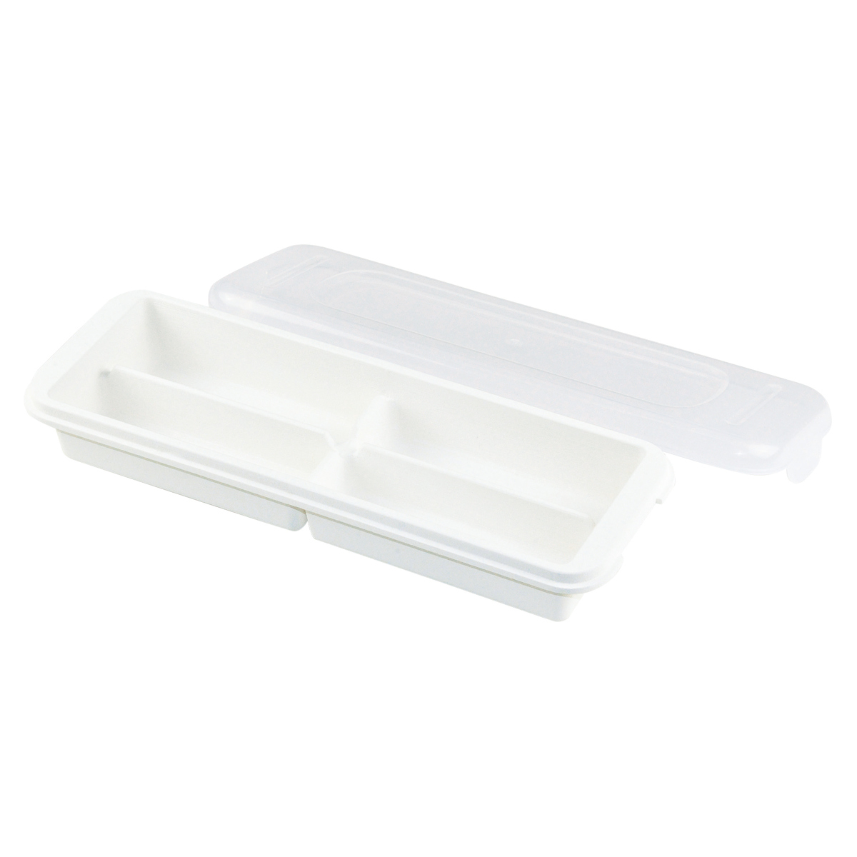 製氷皿 クールランド 極太スティック アイストレー 4個取り 蓋付 ( 製氷器 製氷型 スティック型 氷 フタ付き 日本製 プラスチック 製氷トレー 蓋 細長い ボトル 水筒 重ねられる トレー トレイ 冷凍庫 アイス 4ブロック )