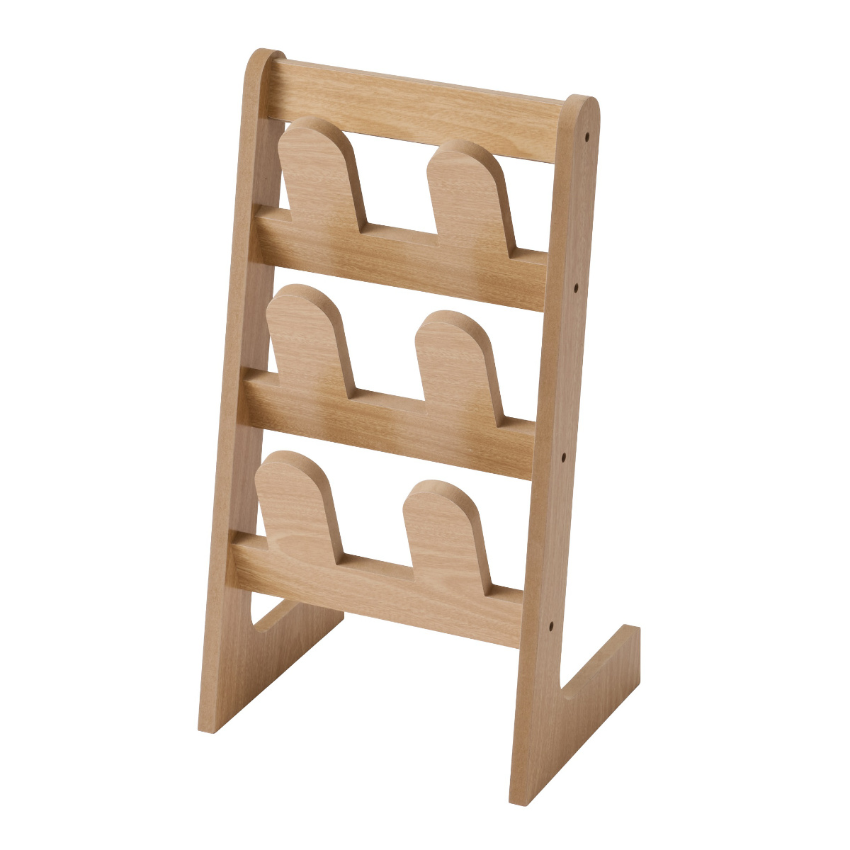 スリッパラック 木製 3段 収納 ( スリッパ 玄関 スリッパホルダー 下駄箱 3足 スリム コンパクト 北欧 ナチュラル 軽量 省ペース おしゃれ スリッパスタンド ルームシューズ 靴箱 シューズクローク 軽い )