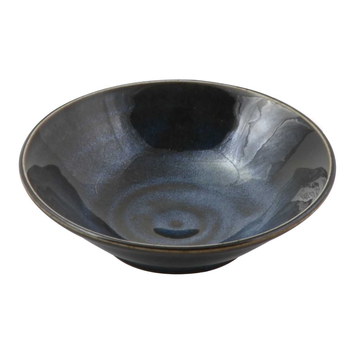 ボウル 11.5cm 小鉢 軽量磁器 ( 食洗機対応 電子レンジ対応 サラダボウル シリアルボウル 鉢 軽い 軽量 和風 洋風 副菜 サラダ シリアル ヨーグルト シック おしゃれ ) 【ネイビー】 ネイビー