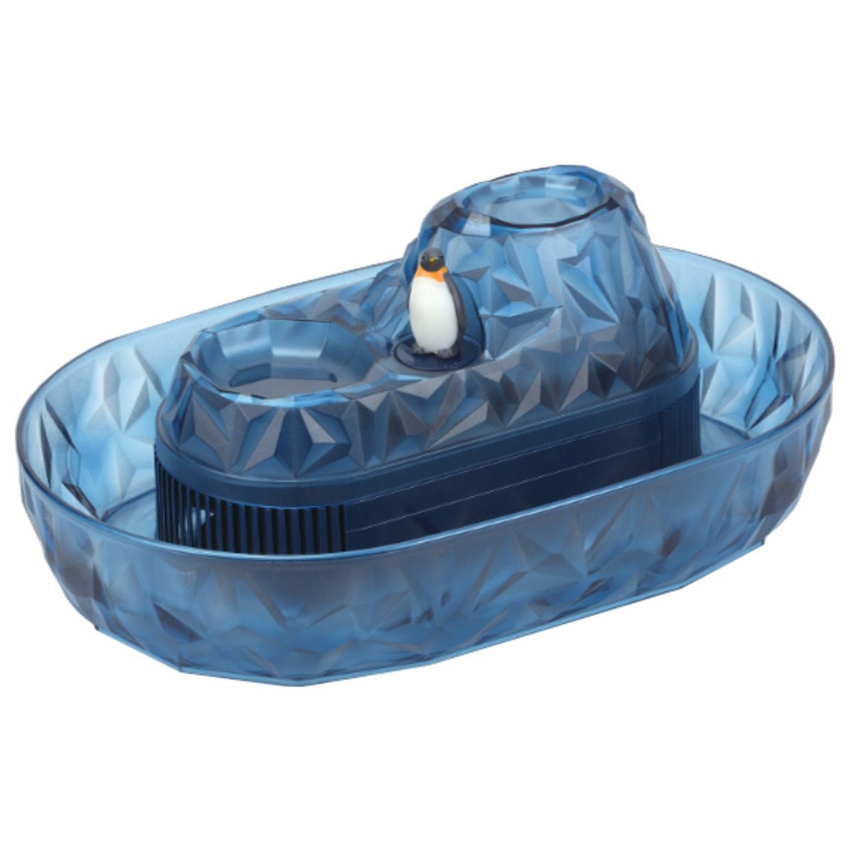 そうめん流し器 M 2~3人用 流氷 流しそうめん 電池式 流しそうめん機 プラスチック製 ( そうめん流し機 しろくま ペンギン 素麺 ながしそうめん 薬味入れ 流し素麺 薬味皿 機械 シロクマ アニマル 動物 氷山 おしゃれ かわいい ) 【ペンギン】 ペンギン