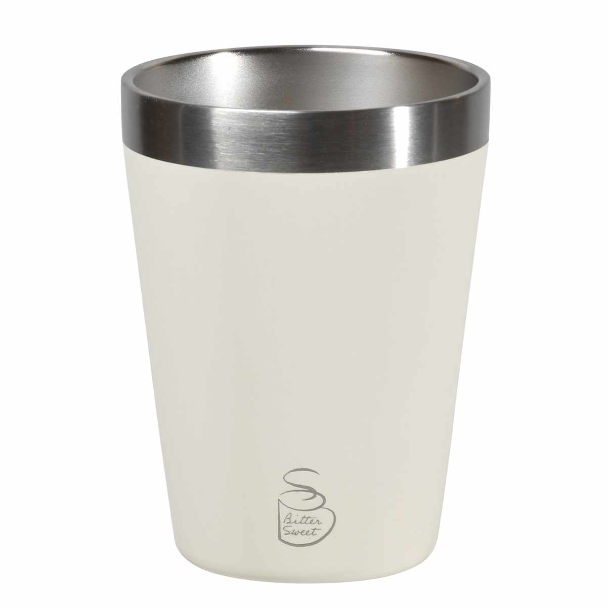 タンブラー 470ml ビタースイート コンビニカップ LL ( 保温 保冷 ステンレス レギュラー 真空断熱構造 カップホルダー カップ カバー おしゃれ ドリンクホルダー シンプル コンビニ コーヒー 紅茶 持ち運び オフィス ) 【ホワイト】 ホワイト