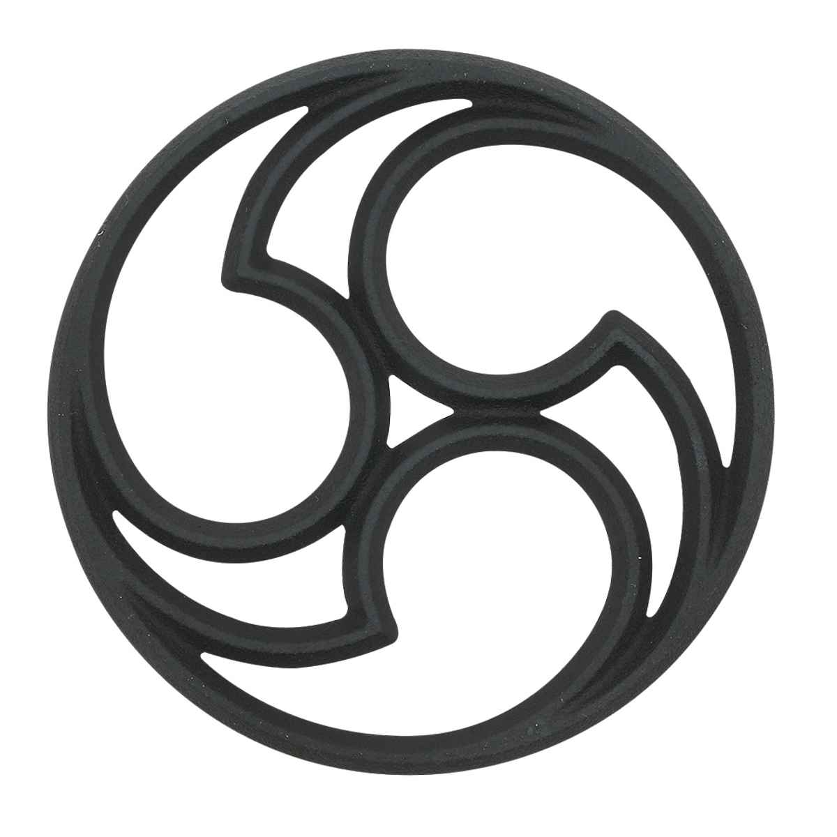 鍋敷 スプラウト 鉄鋳物製 三つ巴 麻の葉 ( なべ敷き 鍋プレート トリベット マット 鉄製 鍋敷き 和柄 鍋しき 鍋置き 安定 すべり止め 配膳 キッチン用品 文様 おしゃれ 丈夫 ) 【三つ巴】 三つ巴