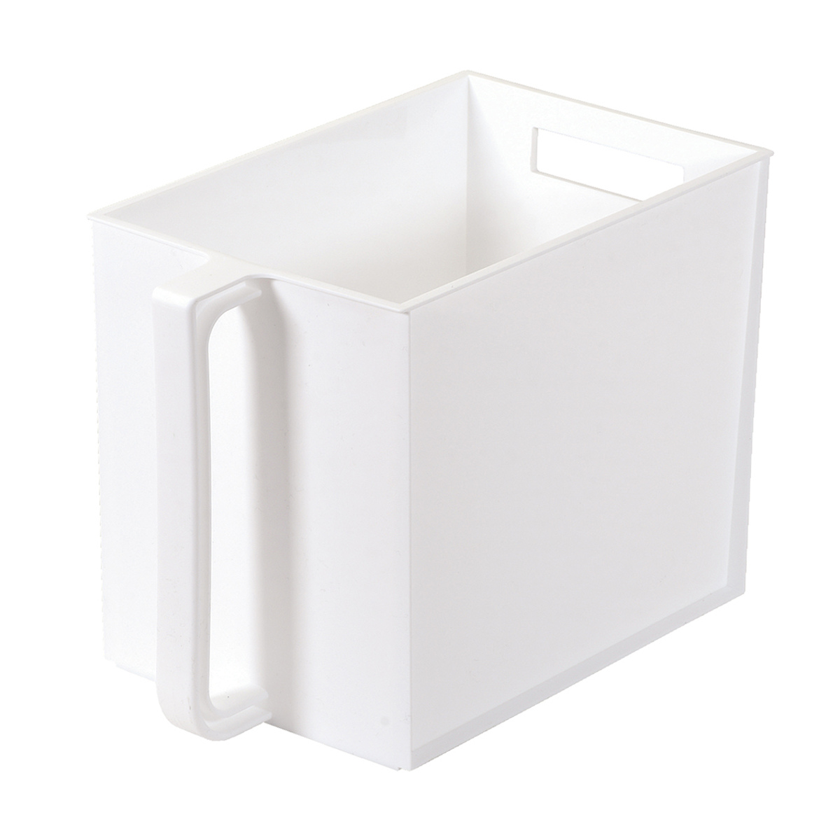 キッチン収納ケース キャビスタ ぴったり並ぶ 吊戸棚ストッカー ( キッチンストッカー 取っ手付き 吊戸棚 ケース ボックス 吊戸棚ボックス 深型 日本製 吊戸棚収納 吊り戸棚ストッカー 収納BOX 吊り戸棚 蓋なし スタッキング 整理 ) 【ホワイト】 ホワイト