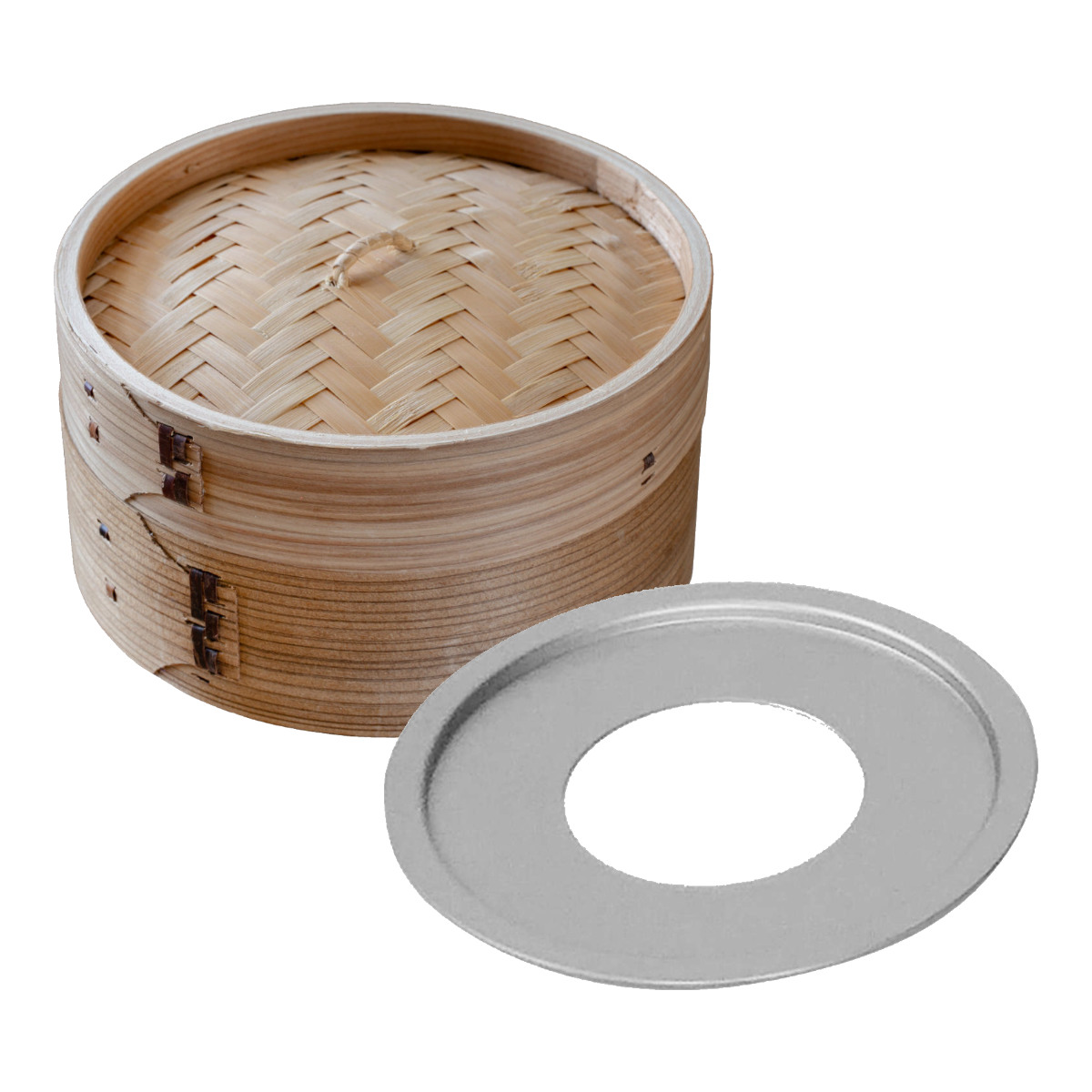 せいろ15cm+蒸し板セット 蒸籠 ( せいろ 蒸し板 受け台 セット 蒸し器 プレート 15センチ セイロ 蒸篭 蒸し 天然木 天然竹 蒸篭せいろ 中華セイロ 中華蒸篭 中華蒸籠 せいろ用受け台 点心 飲茶 小籠包 焼売 肉まん シュウマイ )