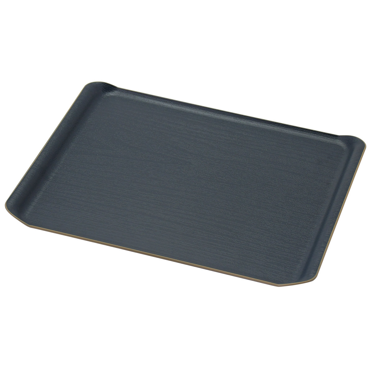 トレー ノンスリップ 抗菌 ランチョントレー 36cm ( キッチントレー トレイ キッチントレイ キッチン 日本製 ランチョンマット おしゃれ シンプル 無地 お盆 盆 配膳 抗菌加工 すべり止め加工 ) 【ネイビー】 ネイビー