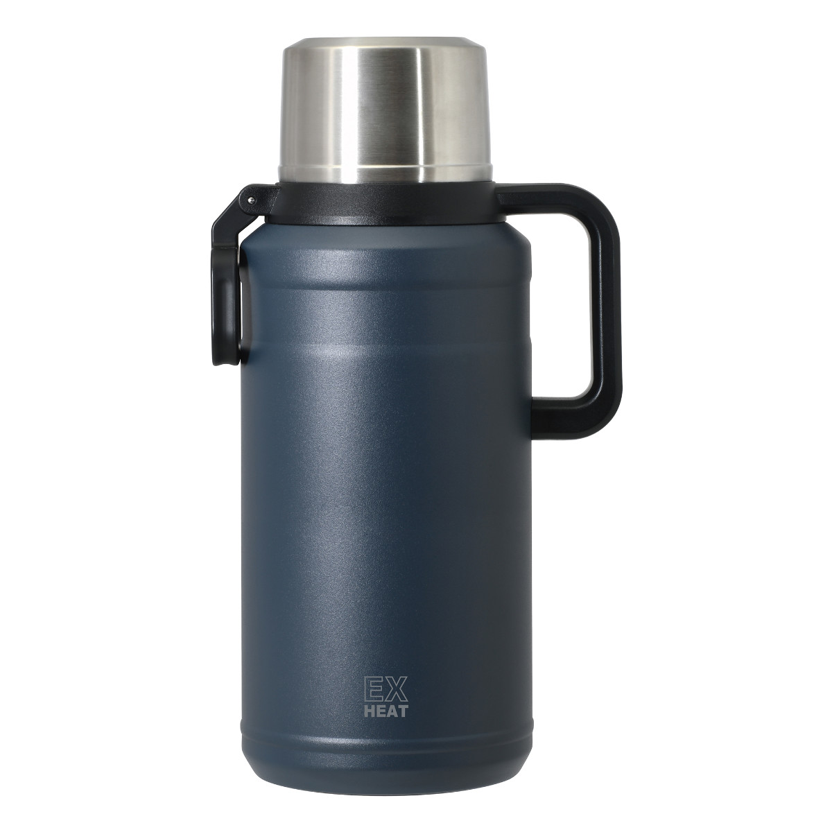 水筒 3.5L エクスヒート メガボトル3500 ステンレス 保温保冷 ( 保温 保冷 コップ飲み ステンレスボトル コップ メガボトル 大容量 ワンタッチ マグ ボトル 真空二重構造 おしゃれ アウトドア ハンドル ベルト付き )