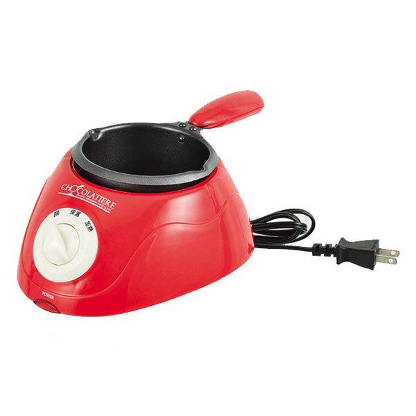 チョコレートフォンデュ 電気 フォンデュ鍋 フッ素加工 プラスチック アルミ ( チョコフォンデュ チョコレート フォンデュ 保温 調理器具 製菓道具 調理用品 電気鍋 パーティ クリスマス バレンタイン 電気フォンデュ鍋 )