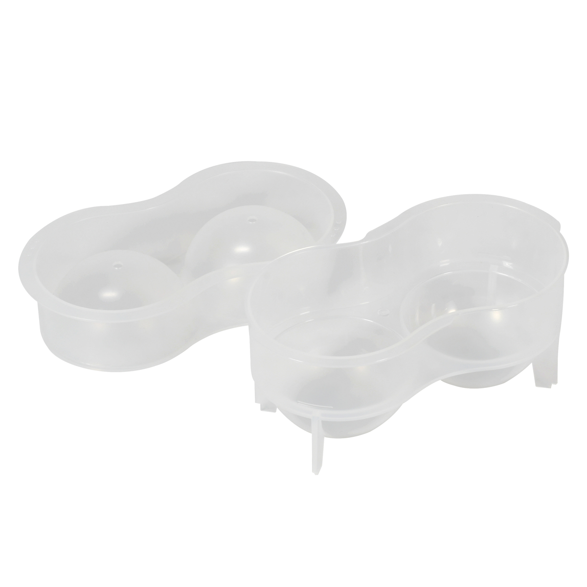 製氷皿 バープレミアム 取り出しやすい 丸氷 2個取り ( 製氷器 製氷カップ 氷 日本製 やわらかい 大きい おしゃれ ハイボール 製氷 冷凍庫 製氷グッズ アイスボール 家飲み 宅飲み 晩酌 BAR スイーツ シャーベット 型 )