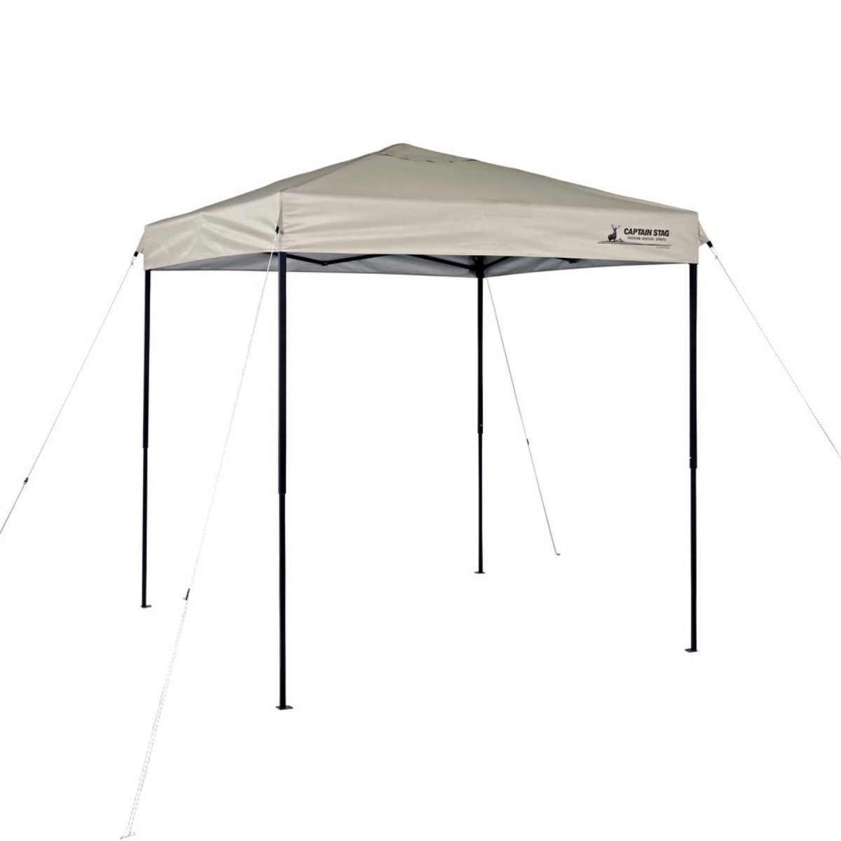 クイックアップシェード 200×200cm 200UV-S キャプテンスタッグ ( CAPTAIN STAG シェード 2m 2.4畳 タープ 日除け UVカット アウトドア キャンプ テント 日差し除け 組立簡単 正方形 アウトドアグッズ キャスター付き 収納バッグ )