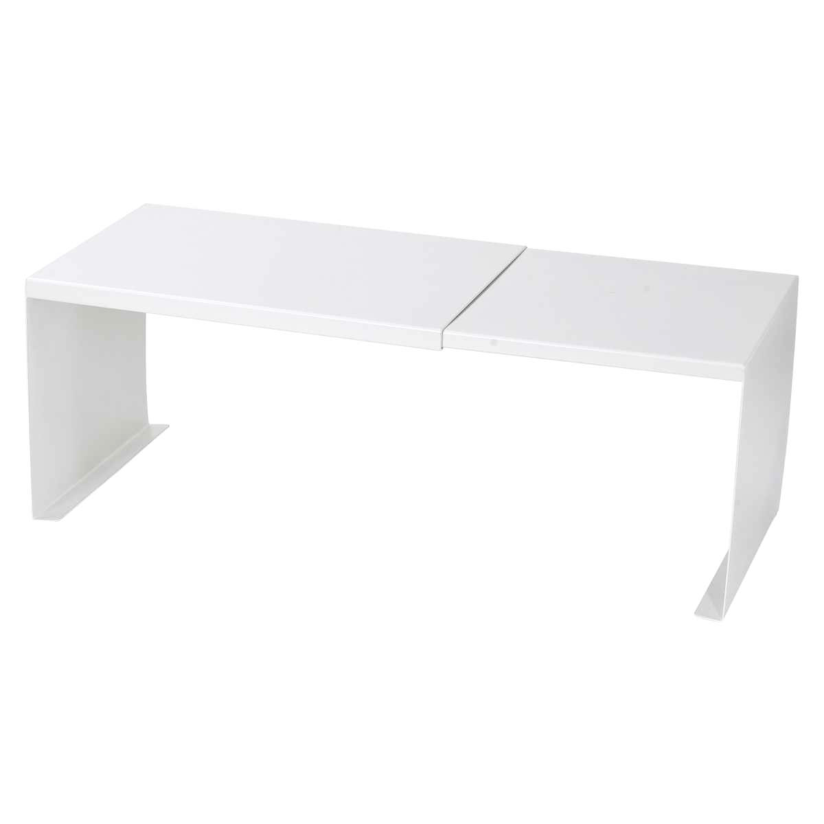 キッチンラック アレンジフリーラック 伸縮式 30~50×20×18cm ( 伸縮ラック 調味料ラック スパイスラック 収納ラック キッチン収納 コの字ラック フリーラック 整理棚 ラック 棚 卓上収納 伸縮 スリム )