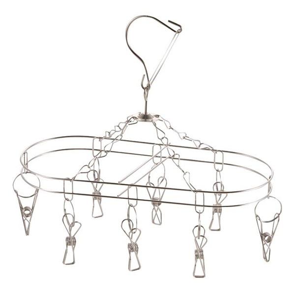 Dショッピング 洗濯ハンガー ステンレスハンガー 8ピンチ ピンチハンガー ステンレス 角ハンガー 物干しハンガー 洗濯物干し 小物干し 少量 洗濯用品 室内物干し 洗濯 洗濯ピンチ サステイン カテゴリ 洗濯用品 その他の販売できる商品 リビングート