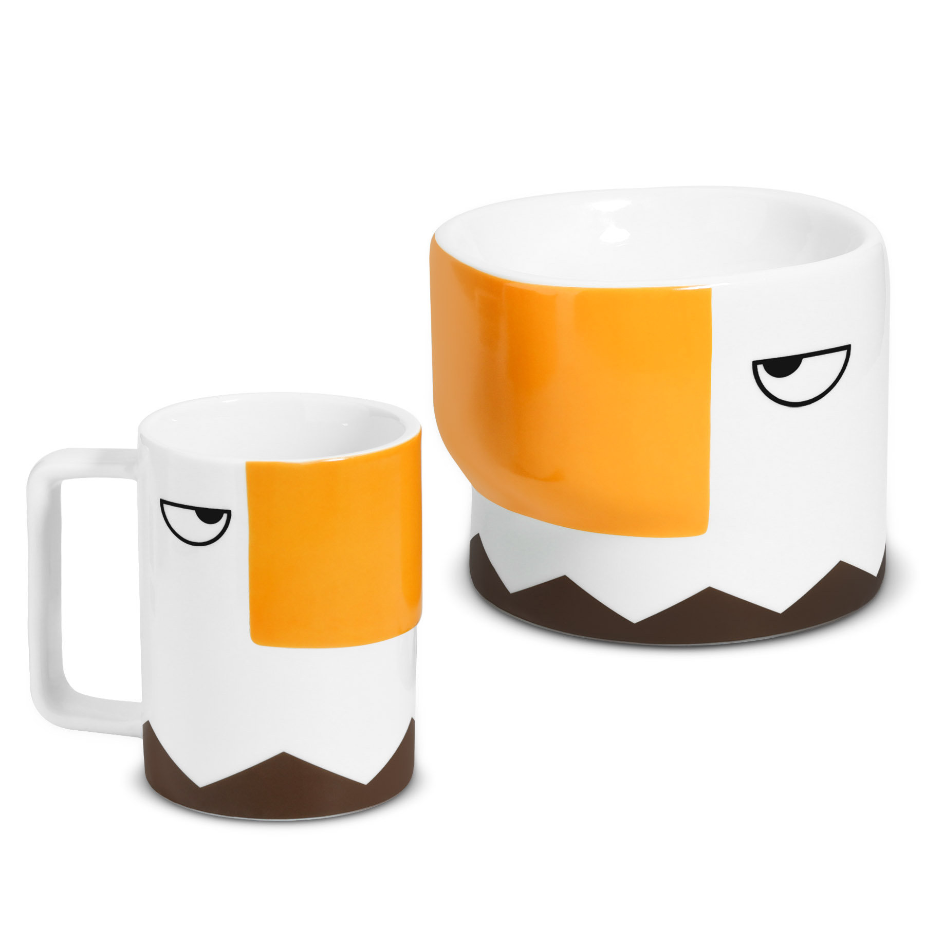 フードボウル ミホーク二姉妹ボウル 犬 猫 2個入り ( 食器セット ペットボウル 脚付き コップ 犬用 猫用 ペット用 餌皿 エサ皿 食べやすい ペットフードボウル ペット用食器 えさ入れ かわいい おもしろい ペット用品 )