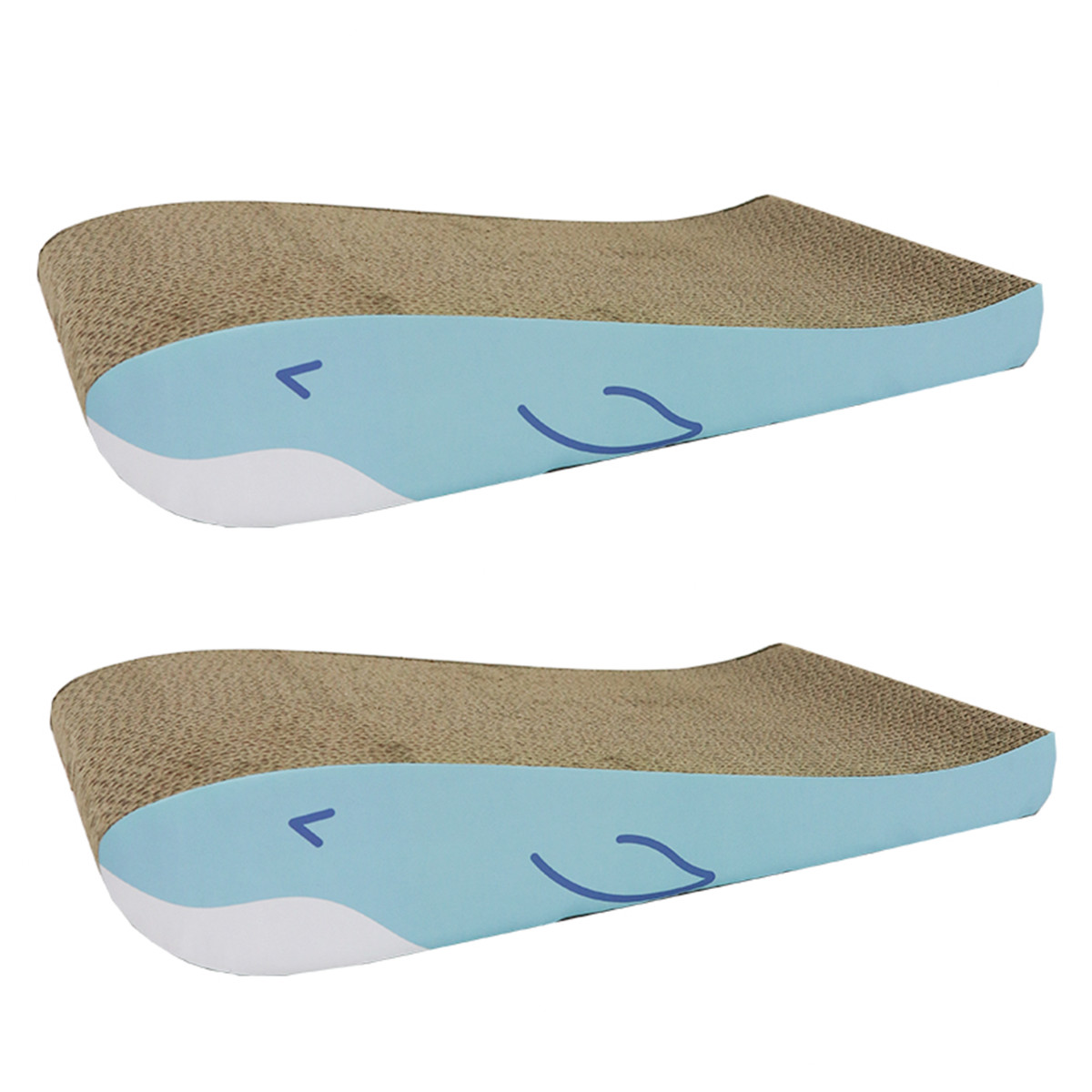 爪とぎ くじら兄弟 2個入り 猫 段ボール ( 爪研ぎ つめとぎ 猫用 爪とぎハウス ダンボール ストレス解消 遊び おもちゃ かわいい 爪磨き ガリガリ 長持ち ねこ 猫用品 ペット用品 おしゃれ )