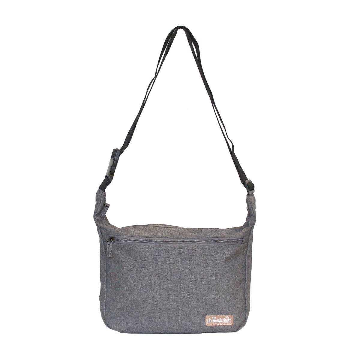 ショルダーバッグ 杢調ポリトラベルミニショルダー ph wonderlust ( バッグ 旅行バック かばん レディース メンズ ショルダー 収納 ポケット 斜めがけ 撥水 サブバッグ 旅行 鞄 男女兼用 バックル付き シンプル ) 【グレー】 グレー