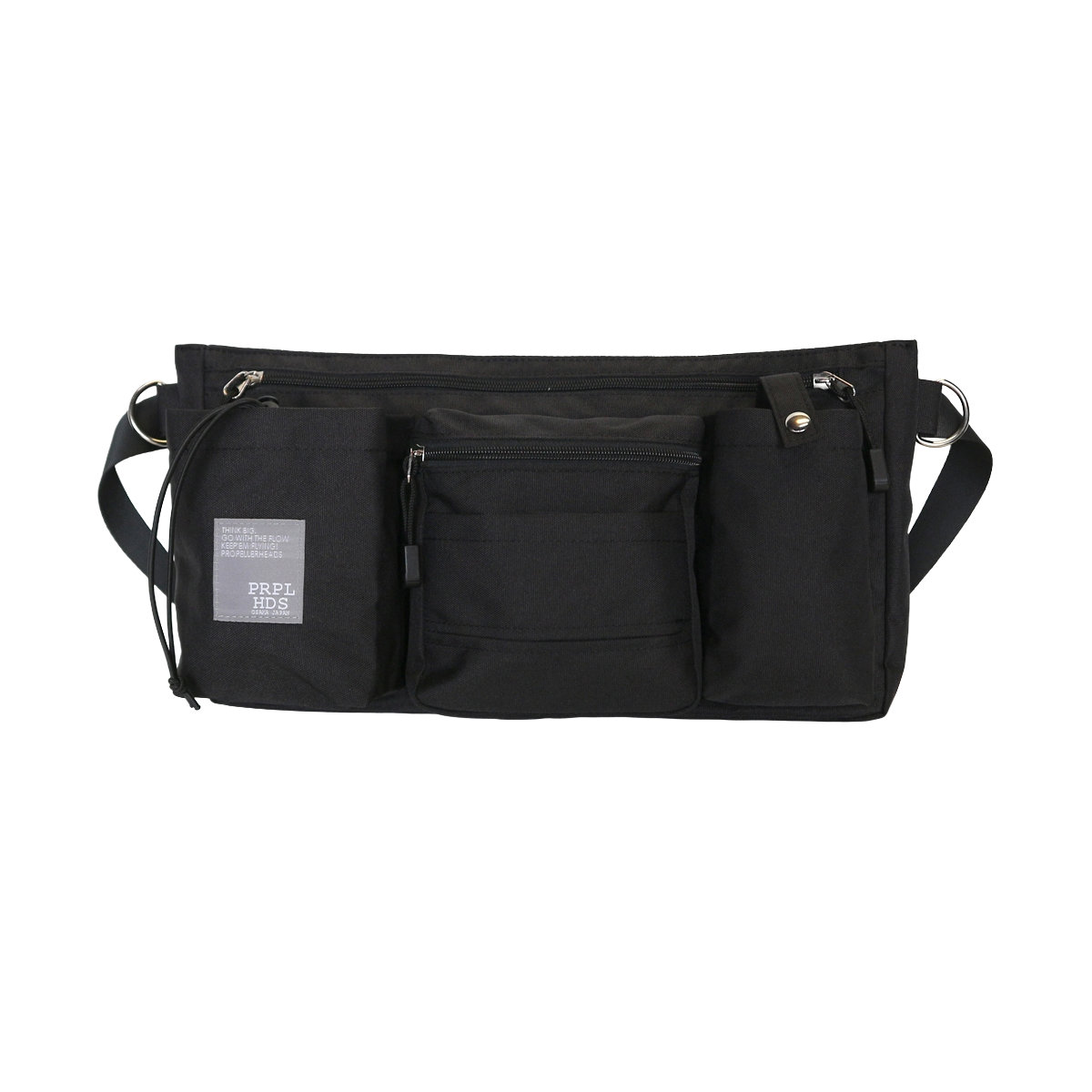 ボディバッグ OSAMPO はっ水ポリボディバッグ ( お散歩 バッグ 旅行バック かばん レディース メンズ ショルダー 収納 ポケット 犬 ペット 散歩バッグ ペットバッグ 斜めがけ 撥水 軽い サブバッグ 旅行 鞄 男女兼用 シンプル ) 【ブラック】 ブラック