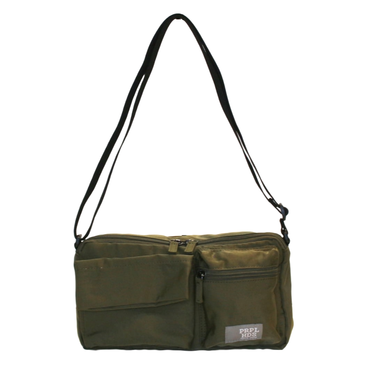 OSAMPOしわナイロンティッシュケースショルダー ( お散歩 バッグ 旅行バック かばん レディース メンズ ショルダー ポケット 犬 ペット 散歩バッグ ペットバッグ 斜めがけ 撥水 軽い サブバッグ 旅行 鞄 男女兼用 シンプル ) 【カーキ】 カーキ