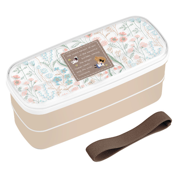 Dショッピング お弁当箱 2段 640ml 抗菌 ランチボックス フェアリー 弁当箱 ランチボックス レンジ対応 食洗機対応 抗菌加工 Ag 女子 レンジok 食洗機ok お弁当 弁当 二段 お箸付き ランチベルト付き 仕切り付き 女性 かわいい 銀 アリス カテゴリ 弁当箱