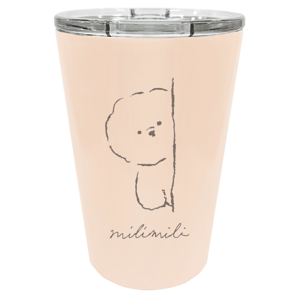 miumiu ノベルティタンブラー　カバー付き dショッピング |タンブラー コンビニカップ 380ml フタ付き ミリミリ