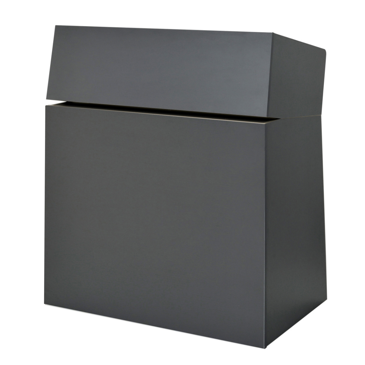 演説台 幅90cm 2口コンセント付き キャスター付き シェル ( 法人限定 演台 講演台 教壇 教卓 司会者台 スピーチ台 プレゼン台 マイク台 演説 収納棚 木目調 プレゼン 台 講義台 会議 学校 塾 会議室 セミナー オフィス 会社 ) 【グレー】 グレー