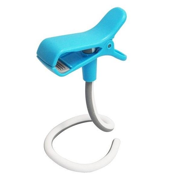 スマホスタンド スマホホルダー クリップ ハユールまきまきクリップ グリーン ( アームスタンド メモクリップ スマホ ■在庫限り・入荷なし■スマホスタンド スマートフォン スタンド ホルダー アーム 卓上 掛ける ) 【ブルー】 ブルー