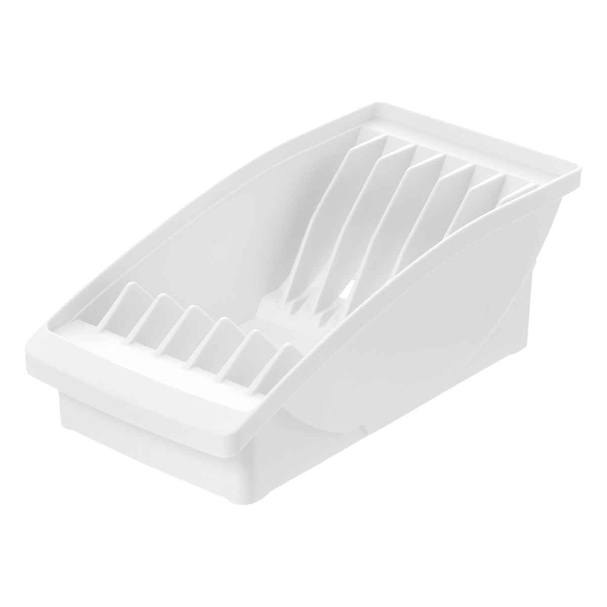 キッチン 収納 トトノ 棚置き用 ディッシュスタンド R ワイド ( totono 日本製 プラスチック ディッシュラック 食器収納 食器立て 食器ラック 食器 プレート 立て 置き 整理 組み合わせ 食器棚 食器棚収納 キッチン収納 ) 【ホワイト】 ホワイト