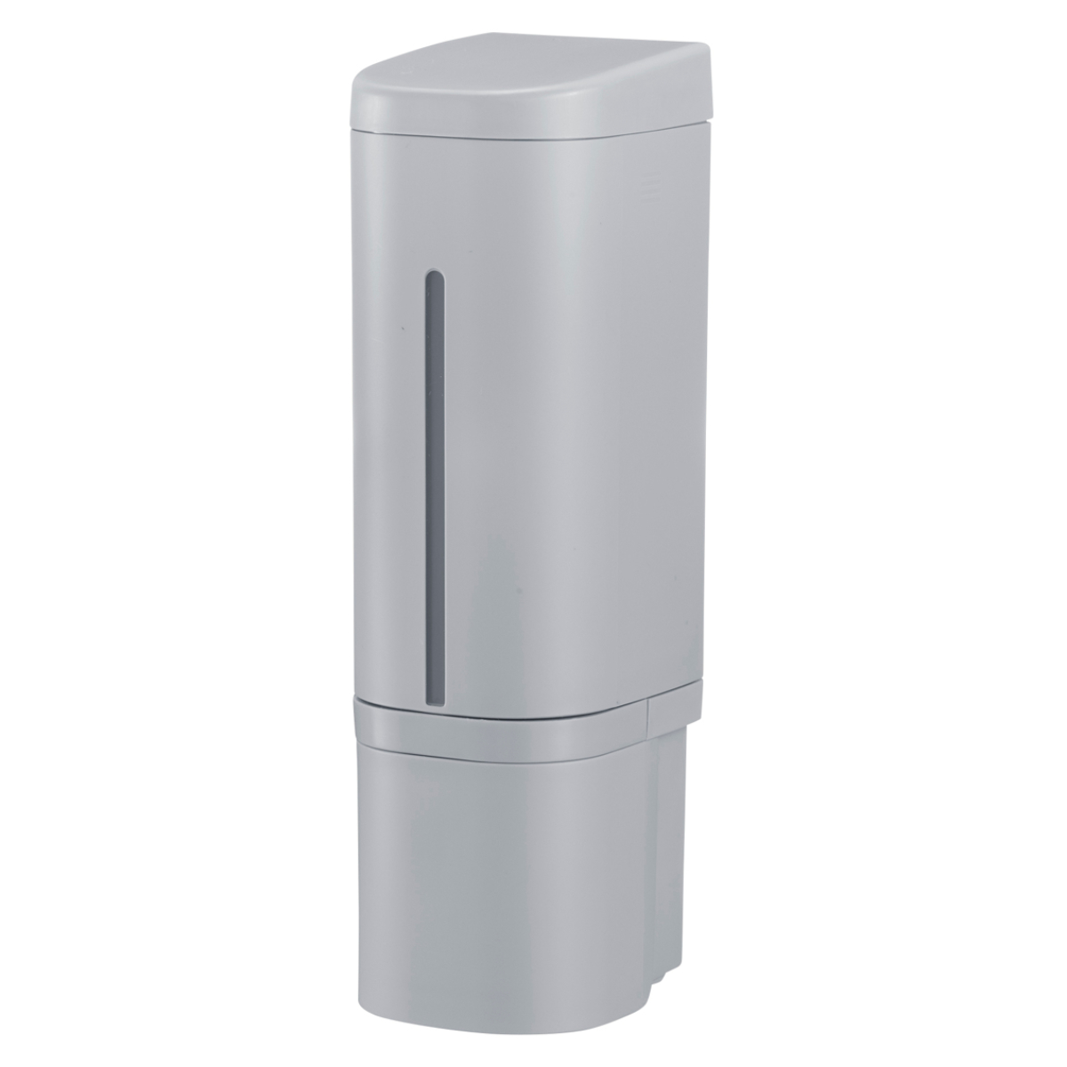 ディスペンサー 500ml リキッドタイプ マグネットタイプ ホバー ( 液体 ソープディスペンサー 磁石 詰め替えボトル ソープボトル 壁面 詰め替え プッシュ 風呂 壁付け シール付 シンプル ホワイト ダークグレー グレー ) 【グレー】 グレー