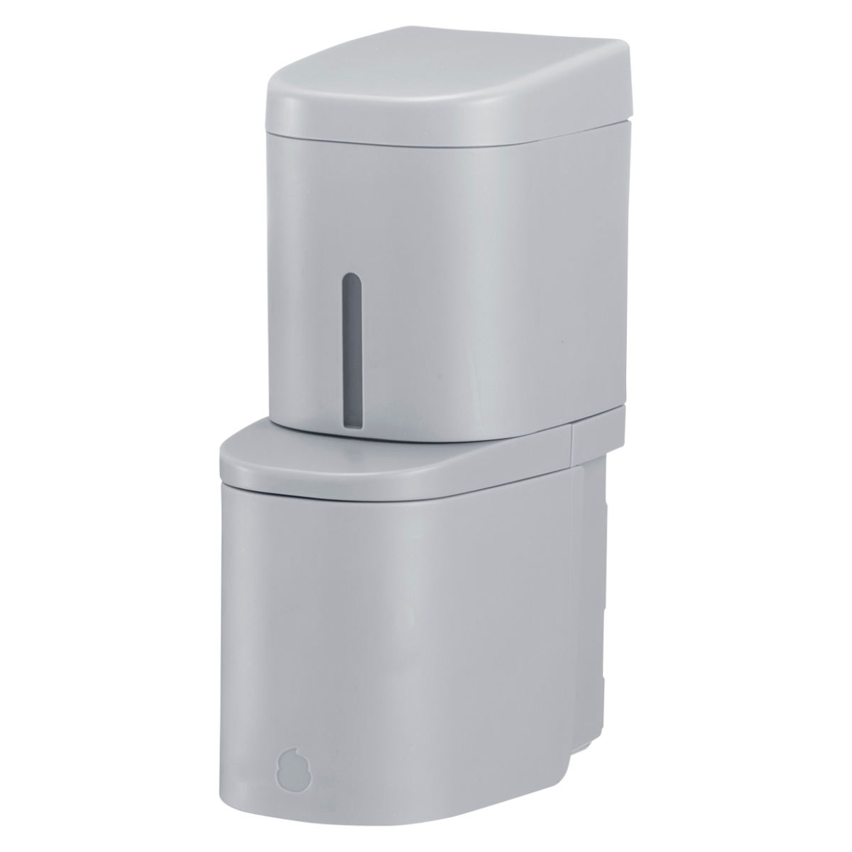 ディスペンサー 250ml 泡タイプ シールフックタイプ ホバー ( 泡 ソープディスペンサー 詰め替えボトル ソープボトル 壁面 詰め替え プッシュ 風呂 壁付け シンプル ホワイト ダークグレー グレー ) 【グレー】 グレー