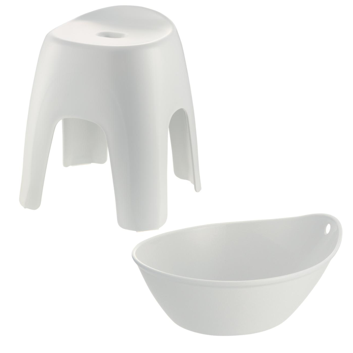 風呂椅子 40cm 湯桶 2点セット ハユール 日本製 抗菌 ( 風呂いす お風呂 腰かけ イス 座面高40 入浴 洗面器 Ag抗菌加工 滑り止め バスチェア バスグッズ 椅子 おしゃれ 風呂用品 国産 防カビ ) 【ホワイト】 ホワイト