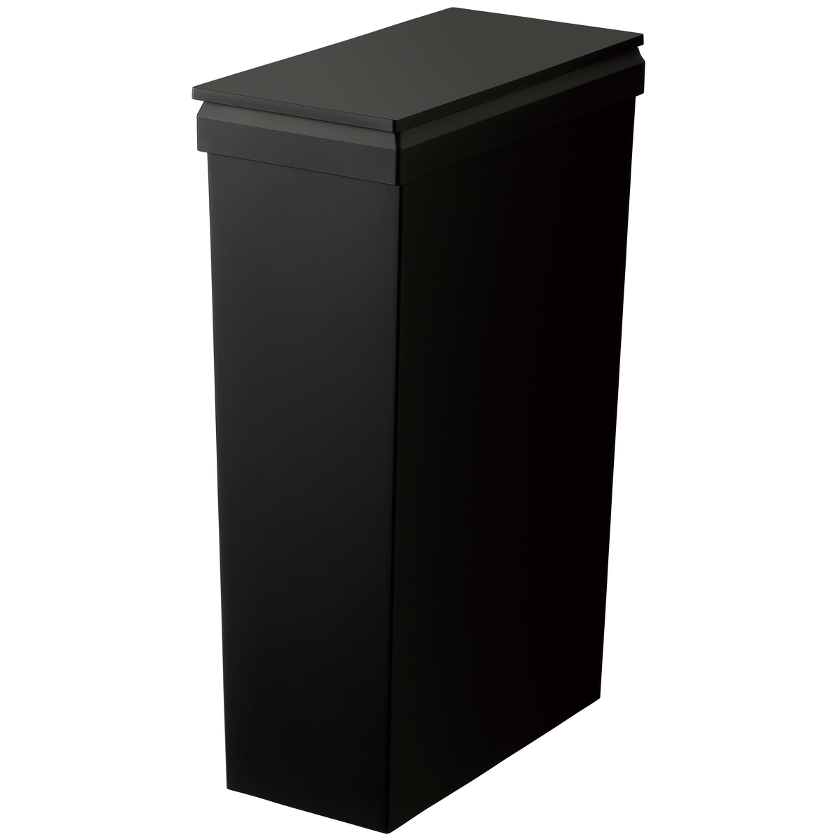 ゴミ箱 SOLOW 40L スリム ソロウ 袋の交換が楽なダストボックススリム ( ごみ箱 40リットル ふた付き スリム 袋交換 簡単 分別 防汚加工 抗菌加工 キャスター付き シンプル ホワイト ブラック 日本製 ) 【ブラック】 ブラック