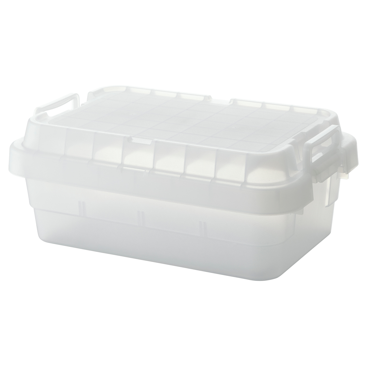 収納ボックス 幅60×奥行39×高さ24cm トランクカーゴ スタッキング クリアタイプ 30L TC-50S LOW ( リス 座れる 収納ケース 収納 ボックス 頑丈箱 フタ付き ケース ストック ストッカー プラスチック 持ち手付き 日本製 コンテナ ) 【クリア】 クリア