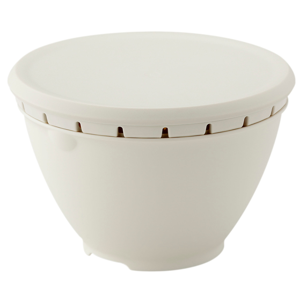 ザル・ボール 3点セット Sサイズ リベラリスタ ボールコランダーセットS フタ付き ( 食洗機対応 電子レンジ対応 ボウル ザル コランダー 耐熱ボウル ボール ざる 水切りザル 水切り 湯切り 下ごしらえ 蓋付き ふた付き ) 【ホワイト】 ホワイト