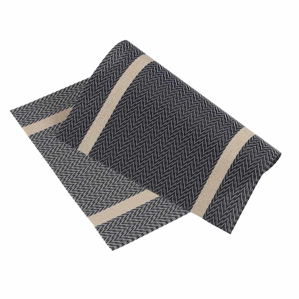 ランチョンマット アプリクス シェブロン 同色4枚セット ( 45×30cm おしゃれ 撥水 洗える テーブルマット PVC マット 角型 長方形 モダン シンプル 北欧 シック 食卓 ) 【ブルー】 ブルー