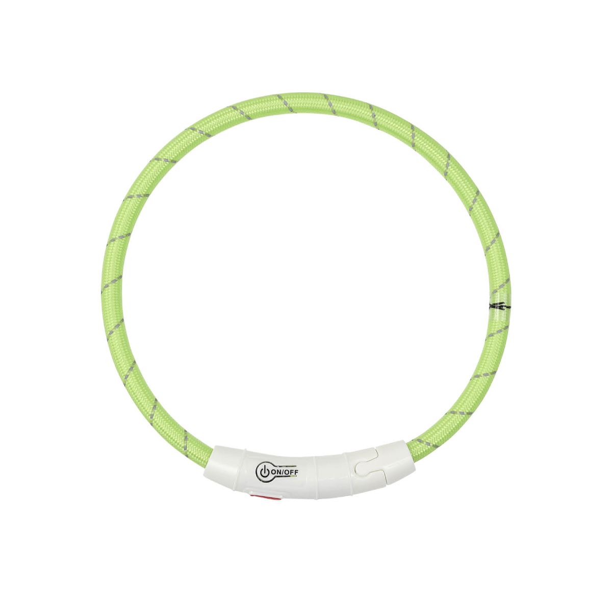 ライト 散歩 犬 ループセイフ LEDリング 45 ( 夜 お散歩 お散歩ライト LED 光る 犬用ライト 防水 充電式 お出かけ 夜散歩 生活防水 明るい おしゃれ 犬用 安心 安全 事故防止 ペット用品 充電 USB充電 超軽量 簡単取付 コンパクト ) 【グリーン】 グリーン