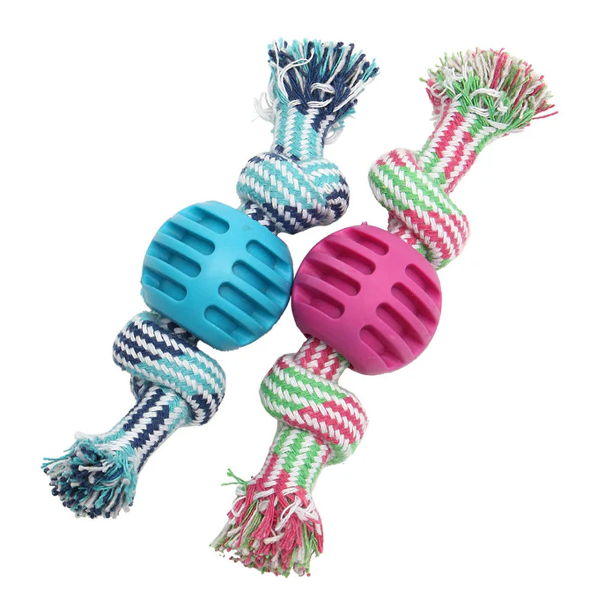 犬用おもちゃ ループ ノッティー 2個セット ペット ( 犬用 おもちゃ ロープ 引っ張り合い 犬 玩具 ストレス解消 ボール デンタルケア 噛む ペットトイ ペットおもちゃ ペット用 ひっぱりおもちゃ ペット用品 ) 【ロープボール】 ロープボール