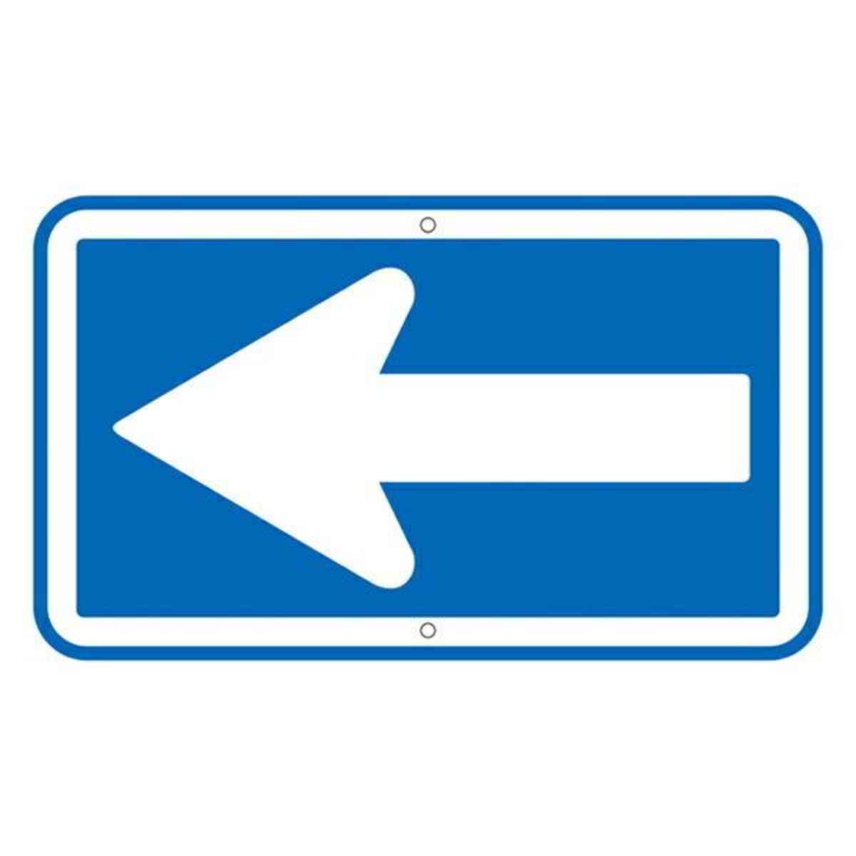 標識 道路標識 上下穴タイプ 無反射 矢印 一方通行 道路326 （ 安全標識 表示 表示シート 構内 ）