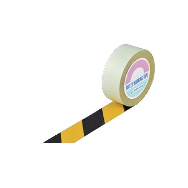 ガードテープ 黄×黒 50mm幅 100m テープ 日本製 （ 安全 区域 標示 粘着テープ 区画整理 線引き ライン引き 室内 床 対応 専用 安全用品 用品 グッズ ） - 2
