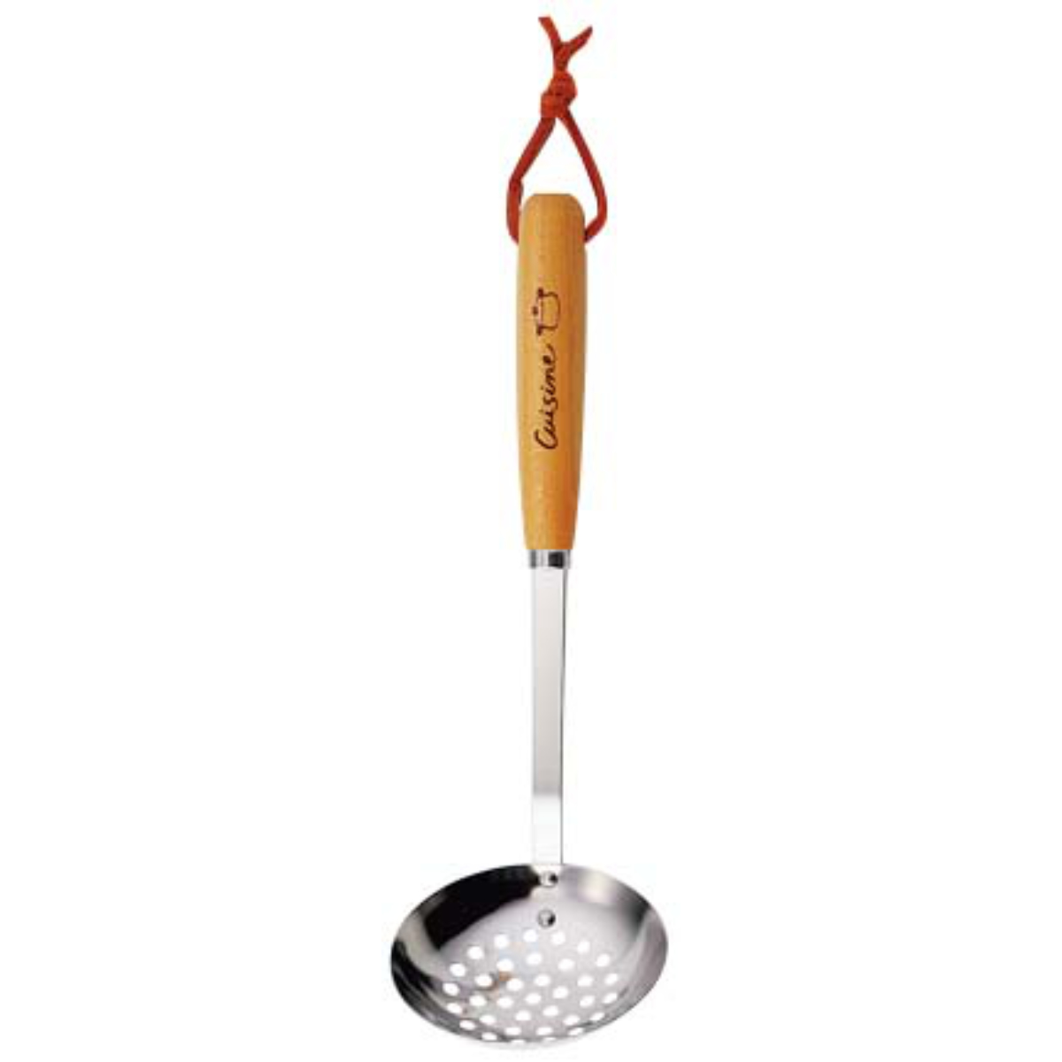 穴あきお玉 SALUS キュイジーヌ ( セイラス おたま 穴無しお玉 レードル 日本製 天然木 ステンレスお玉 ステンレス製お玉 木柄 クッキングスプーン 調理スプーン キッチンツール 調理用品 調理小物 調理器具 調理道具 キッチン用品 )