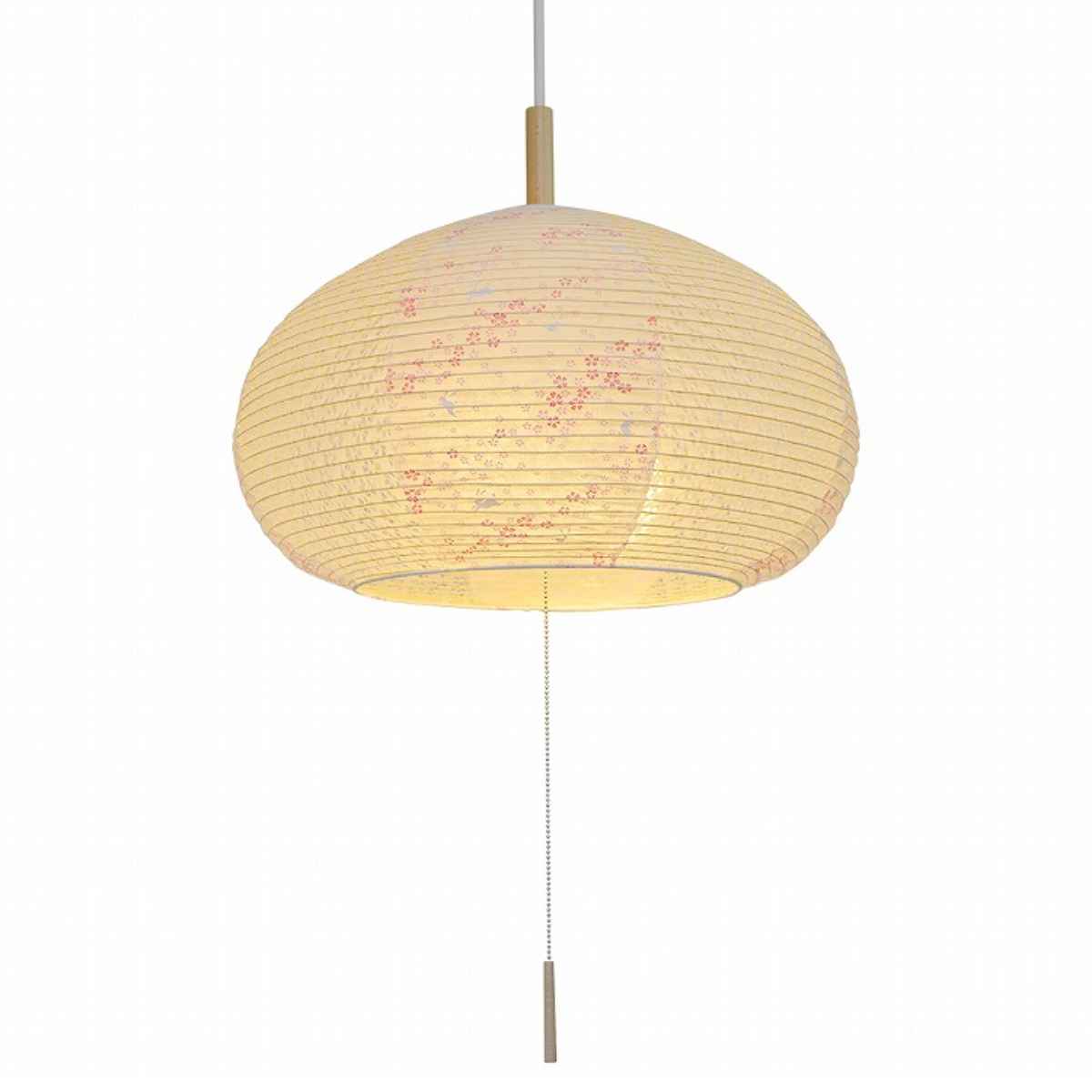 ペンダントライト 2灯 花うさぎピンク×小梅白 日本製 和風 天井照明 ( 照明 天井 和風照明 2灯式 和室 和モダン 照明器具 2灯ペンダント LED 電気 ペンダント照明 インテリア シーリングライト )