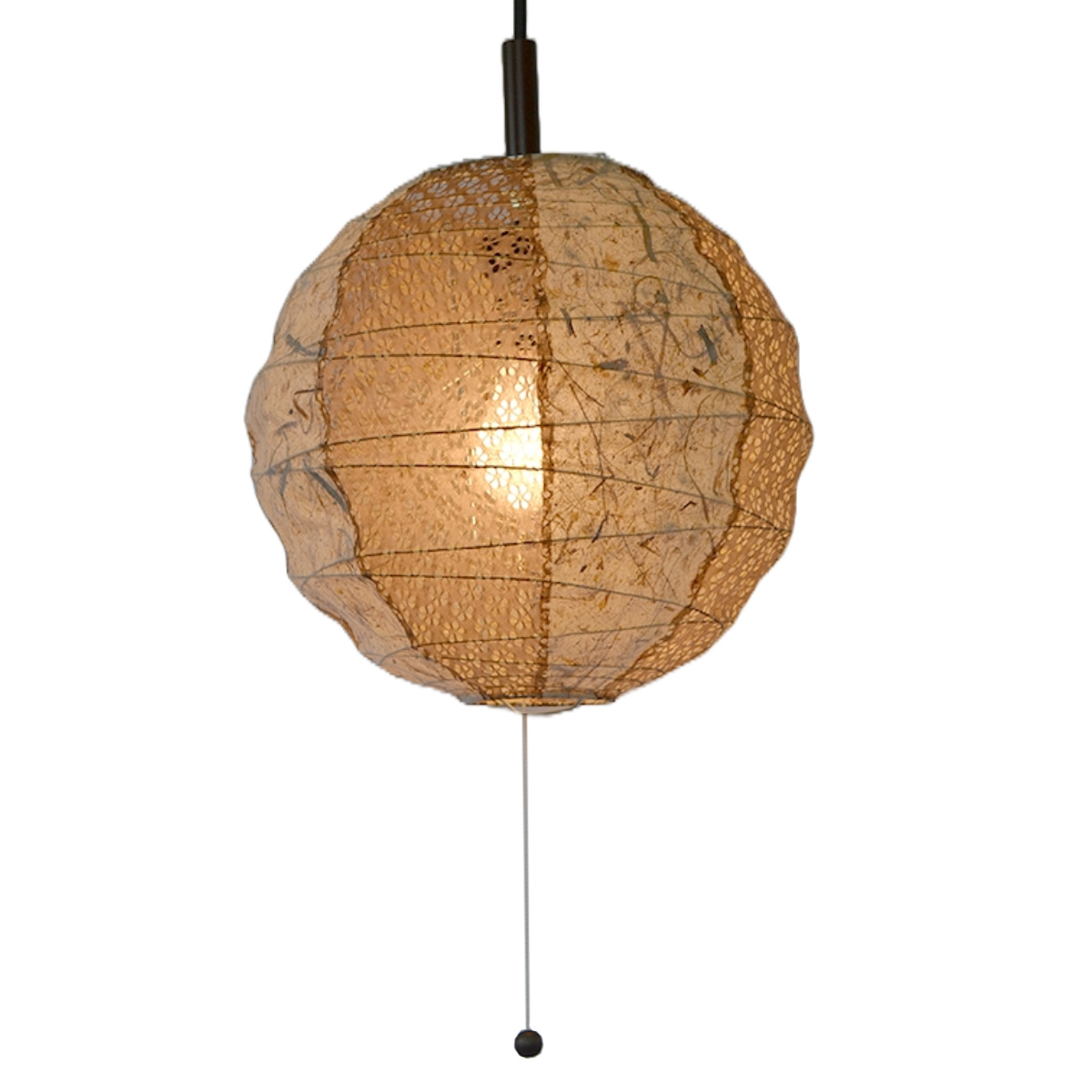 ペンダントライト 2灯 39cm 提灯 ツインバナナ 和紙照明 日本製 彩光デザイン ( 照明 天井 和風照明 丸 吊り下げ 2灯式 照明器具 2灯ペンダント LED 電気 ペンダント照明 インテリア シーリングライト )