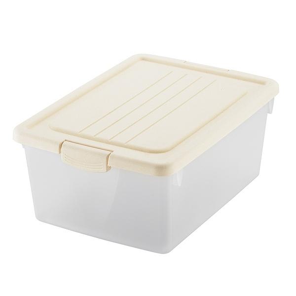 Dショッピング 収納ボックス M 幅32 奥行46 高さ19cm おもちゃ箱 収納 フタ付き 同色4個セット 収納ケース おもちゃ入れ おもちゃ 小物収納 Ct15 小物ケース 小物 積み重ね スタッキング キッチン収納 サイズ タイプ サンドホワイト カテゴリ