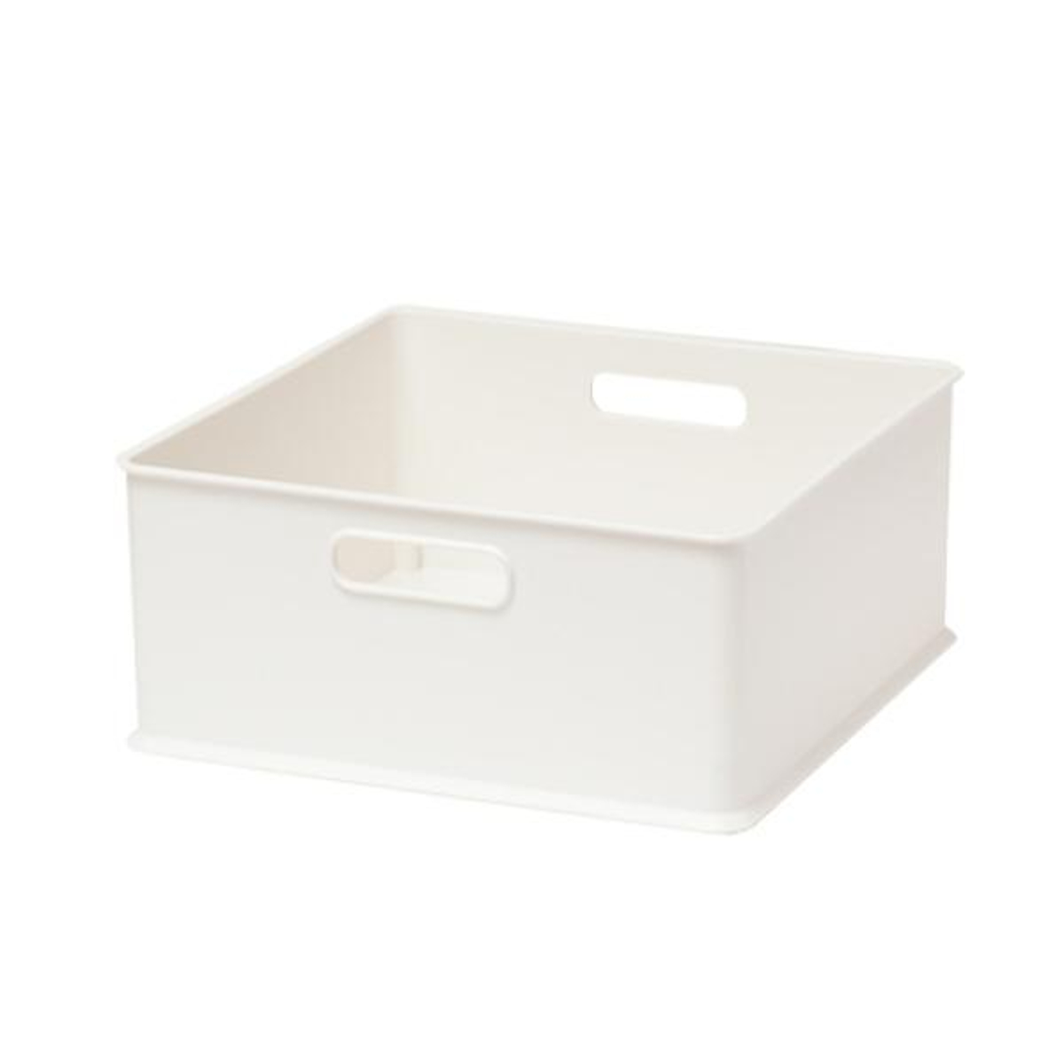 カラーボックス 横置き インナーボックス 収納 1/3 ナチュラ インボックス プラスチック 日本製 ( 収納ボックス 収納ケース ボックス 引き出し スタッキング 積み重ね BOX おもちゃ収納 小物ケース 小物入れ 小物収納 持ち手付き ) 【ホワイト】 ホワイト