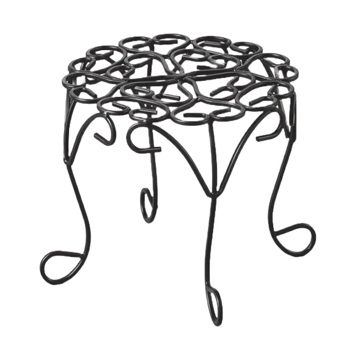 プランター スタンド ココハル のせるんですスタンド 高さ18cm フラワースタンド ガーデニング用品 ( 花台 鉢置き 園芸 鉢台 庭 ベランダ テラス エントランス ガーデニング 通気性 害虫予防 水はけ スチール製 アンティーク風 )